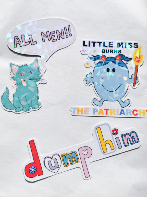 Sticker pailleté - Dump him – Image 2