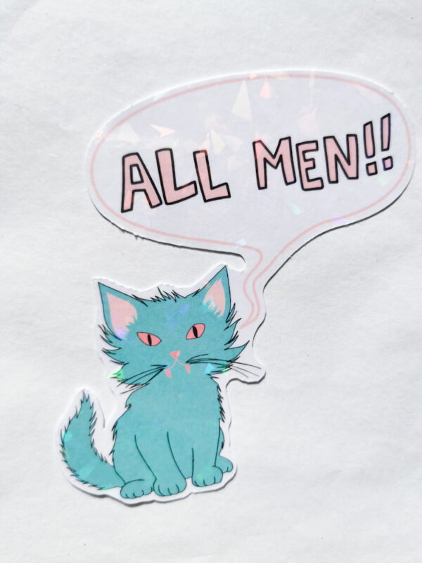 Sticker pailleté - All men – Image 3