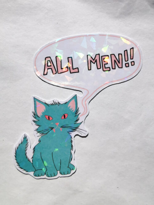 Sticker pailleté - All men